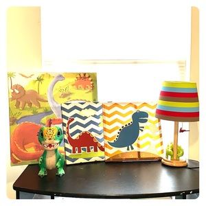 Dinosaur pictures & Lamp